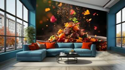 PotauFeu  A French beef stew with vegetables, from Paris, France Wall mural