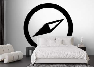 Compass Icon isolated on background. Modern flat pictogram, business, marketing, internet concept. Trendy Simple vector symbol for web site design or button to mobile app. Logo illustration Wall mural