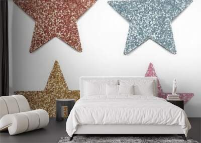 These sharp focus glitter star stickers are perfect for adding a touch of sparkle to your craft projects. Wall mural