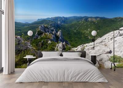 Dabarski kukovi rocks on the Velebit mountain, Croatia Wall mural