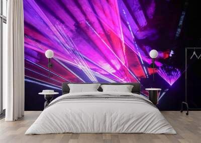 Colorful laser show Wall mural