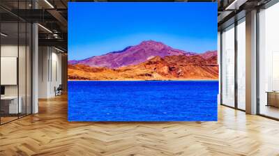 Red Sea archipelago and landscape during sunny summer day near Sharm el Sheikh in Egypt. Wall mural