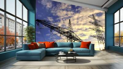 electricity pylon 1 Wall mural