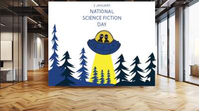 National Science Fiction Day is celebrated every year on 2 January.
 Wall mural