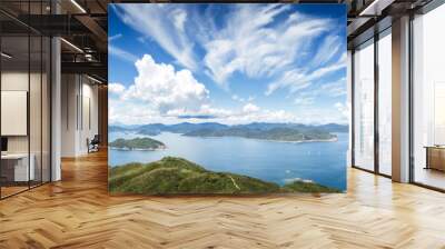 Beautiful view of the ocean near Clearwater Bay, Sai Kung, Hong Kong Wall mural