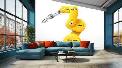 Industrial machine robotic hand arm machinery factory Wall mural