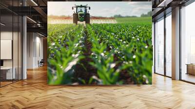 Modern agricultural sprinkler irrigation, fertilization, and insecticidal technology Wall mural