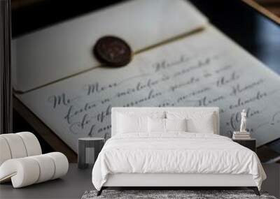 Handwritten letter Wall mural