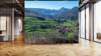 Cantabria, Asomada del Ribero viewpoint. Wall mural