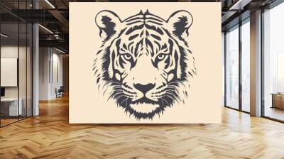 head of tiger Wall mural