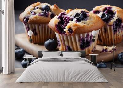 Blueberry Muffins Wall mural