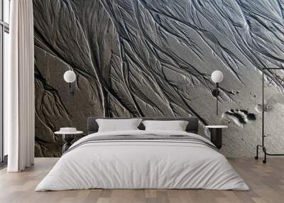 water marks in sand Wall mural