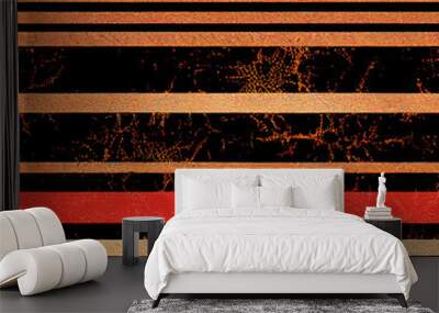 seamless vintage pattern with red stripes Wall mural