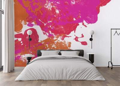 abstract splash paint with paper texture ink design color wallpaper background Wall mural