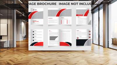 16 Pages Geometric Brochure with modern abstract design Wall mural