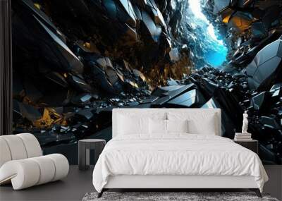 modern abstract background with modern shape concept Wall mural