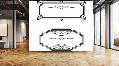 set of decorative frames Wall mural