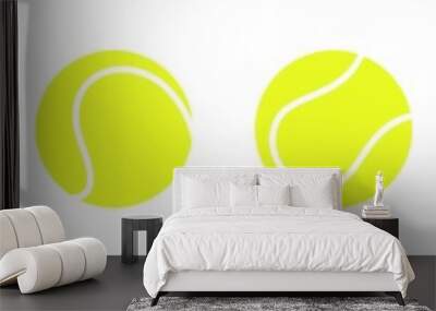 tennis ball icon set isolated on white background. tennis ball sport collection. vector illustration Wall mural