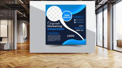 Digital business marketing social media post & web banner Digital business marketing social media post and web banner Wall mural