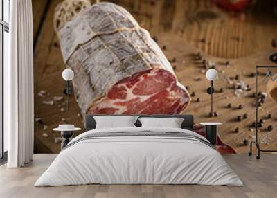 Air-cured pork meat coppa Wall mural