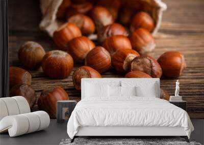 Hazelnuts Wall mural