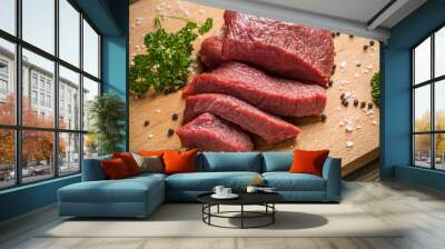 raw beef Wall mural