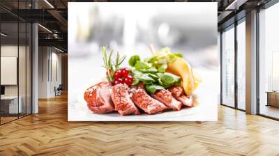 Roasted goose breast Wall mural