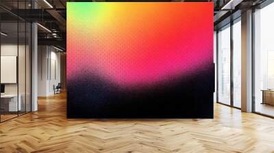 Colorful halftone gradient background for background and decoration, beautiful gradient texture background, black gradient computer wallpaper Wall mural