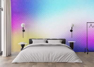 Colorful halftone gradient background for background and decoration, beautiful grainy gradient texture background, soft grainy gradient wallpaper Wall mural