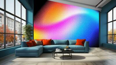 Colorful halftone gradient background for background and decoration, beautiful grainy gradient texture background, soft grainy gradient wallpaper Wall mural