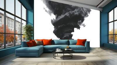 smoke tornado, isolated  Wall mural