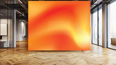 Orange gradient mesh background template copy space. Abstract colour gradation design for poster, banner, or landing page Wall mural