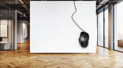 Simple black computer mouse Wall mural