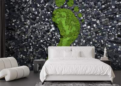 Carbon footprint Wall mural