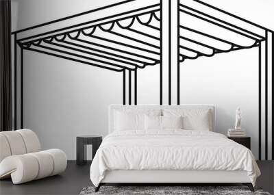 Pergola icon , vector illustration Wall mural