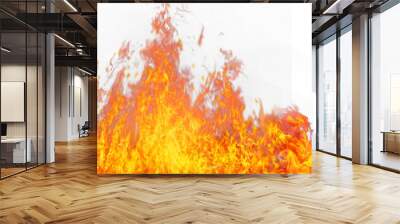 Fire flame, transparent Wall mural