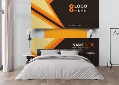 Elegant Gold Foil Business Card Wall mural