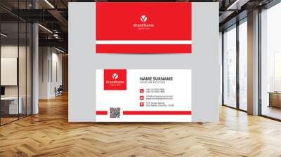 Business Card Template Vector Design Wall mural