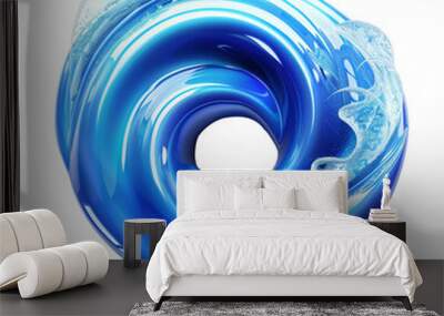 3D icon - hurricane, on isolated transparent background Wall mural