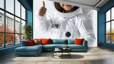 An Indian girl dressed as an astronaut Wall mural