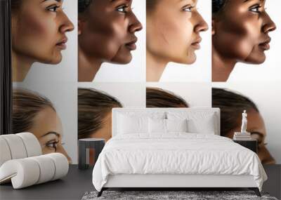 Female Skin color comparison Wall mural