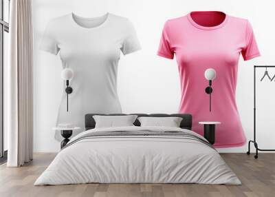 Round neck t-shirt for women Wall mural