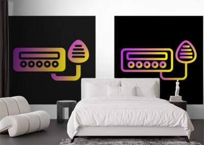 CB Radio Vector Icon Wall mural