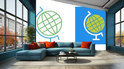 Globe Vector Icon Wall mural