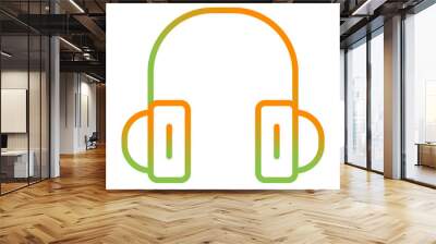 Headset Vector Icon Wall mural