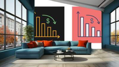 Inflation Vector Icon Wall mural