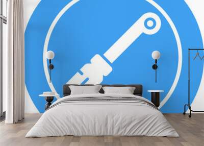 Pipe Threader Vector Icon Wall mural