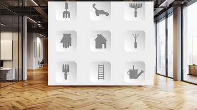 set of icons for web Wall mural