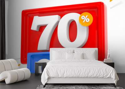 70 Off Icon 3D Wall mural