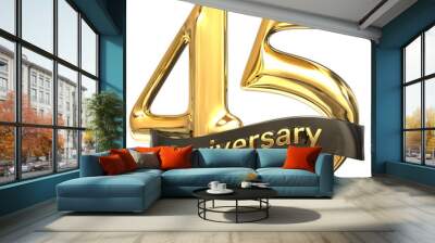 Happy anniversary 45 gold Wall mural